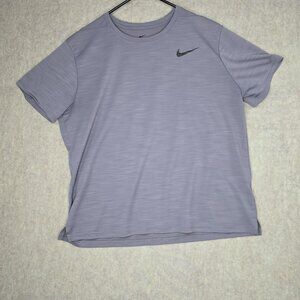 Nike Dri-Fit Mens Short Sleeve Shirt Gray Heather XL